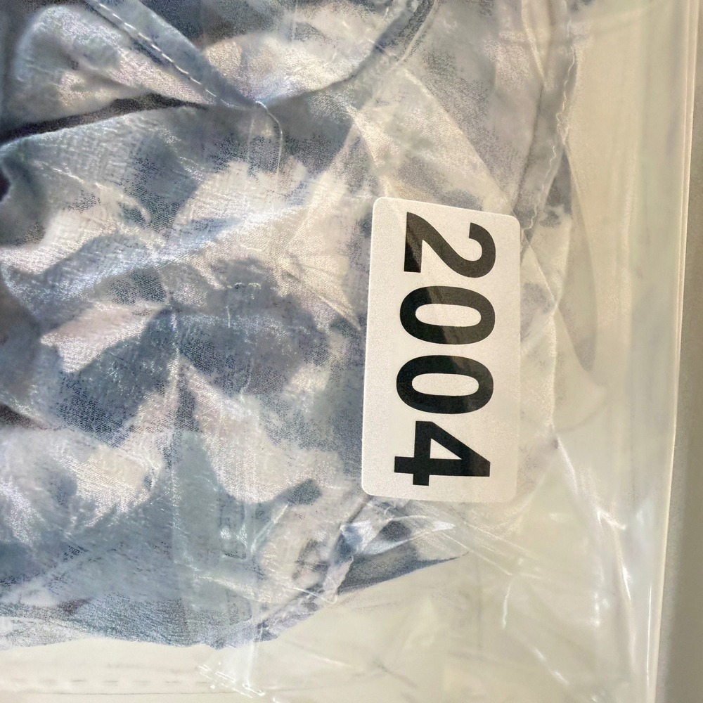 Madewell Blue White Floral Print V Neck Button Tie Waist Mini Dress Size 00 - Picture 13 of 14